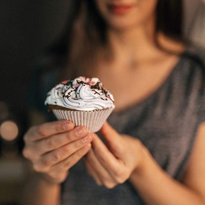 Cupcake Liners White,GOLF Standard Size White Cupcake Liners Wrappers Baking Cups ,Greaseproof Paper Muffin Liners for Desserts & Candies