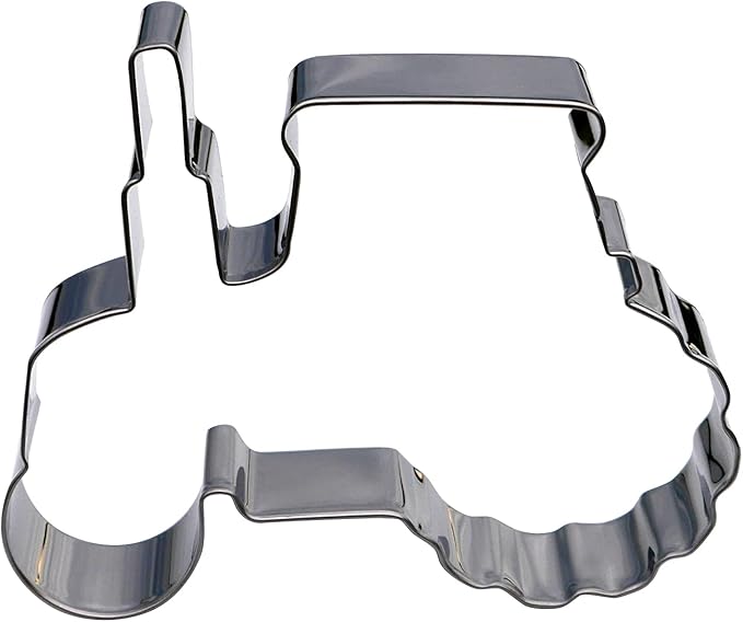 Farm Tractor Cookie Cutter, Premium Food-Grade Stainless Steel, Dishwasher Safe