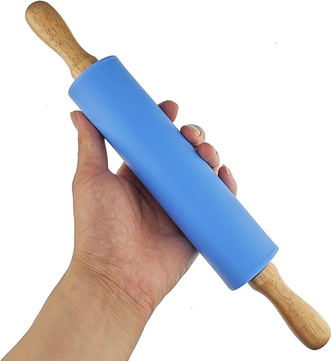 6 Pack Mini Small Rolling Pin for Kids, Kids Rolling Pin Wooden Handle (12 Inch)