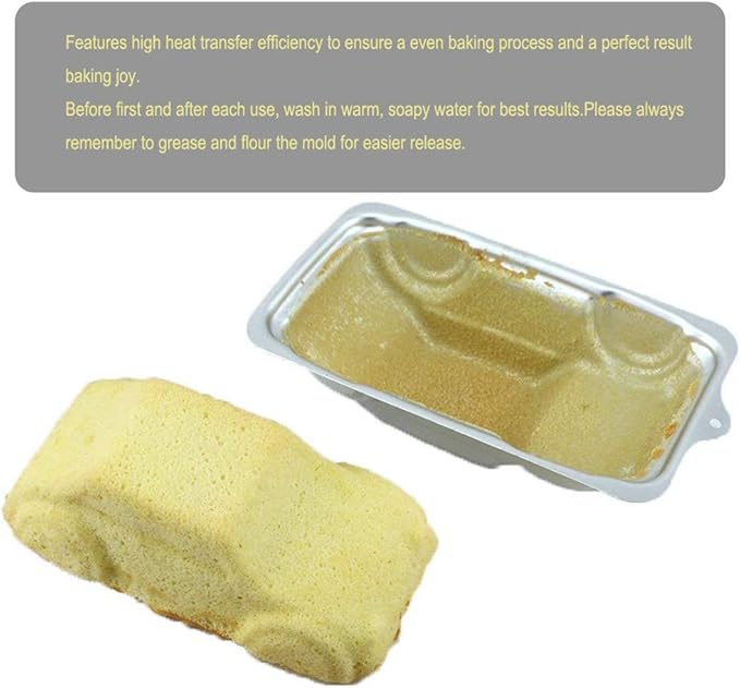 Ulalaza Aluminum Cake Mold 3D Car Shape Baking Pan DIY Birthday Cake Mould Kitchen Supplies
