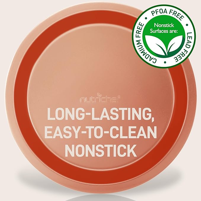 NutriChef 9-inch Copper Round Cake Pan, Non-Stick Coated Layer Surface, Great for Food Preparation, Serving, Pastry Dessert Baking, Used for Model Number NCBSCC54
