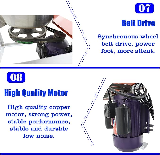 330Lbs SS Feed Mixer Granular Plastic Mixer Household Farm Equipment Mixing Machines 110V 3KW