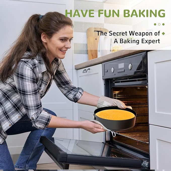 7 Inch Springform Pan with Removable Bottom, Non-stick Round Spring Form Cake Mold Cheesecake Pan For Baking