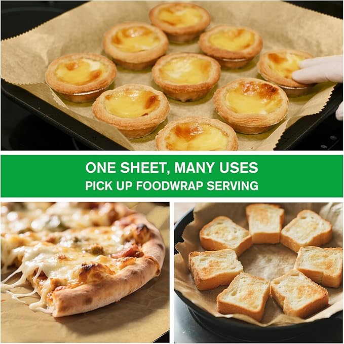 EcoDispose Precut POP UP Deli Paper Sheet Pack of 200, Interfolded Heavy Paper for Food Wrap and Serving (12" x 10-1/2", Kraft)