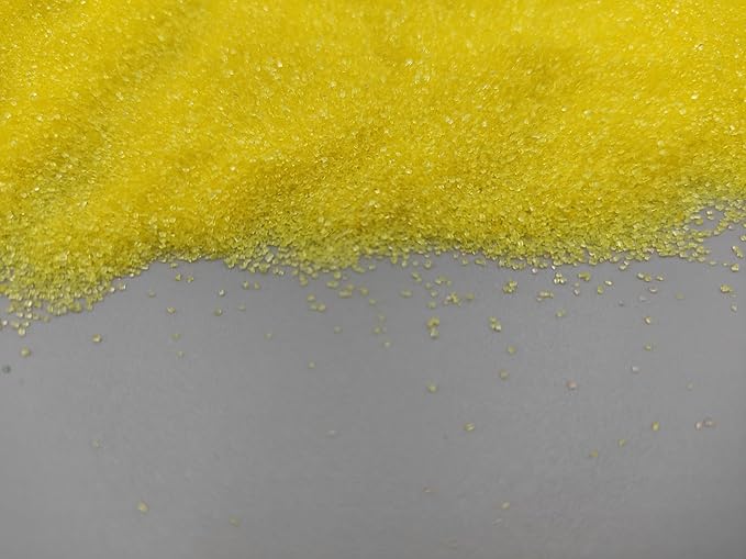 Edible 5 Ounce Fine Decorative Yellow Sanding Sugar Sprinkles for Baking, Sparkling Crystals for Cakes, Cookies, Cupcakes, Ice Cream Topping and Rimming Sugar
