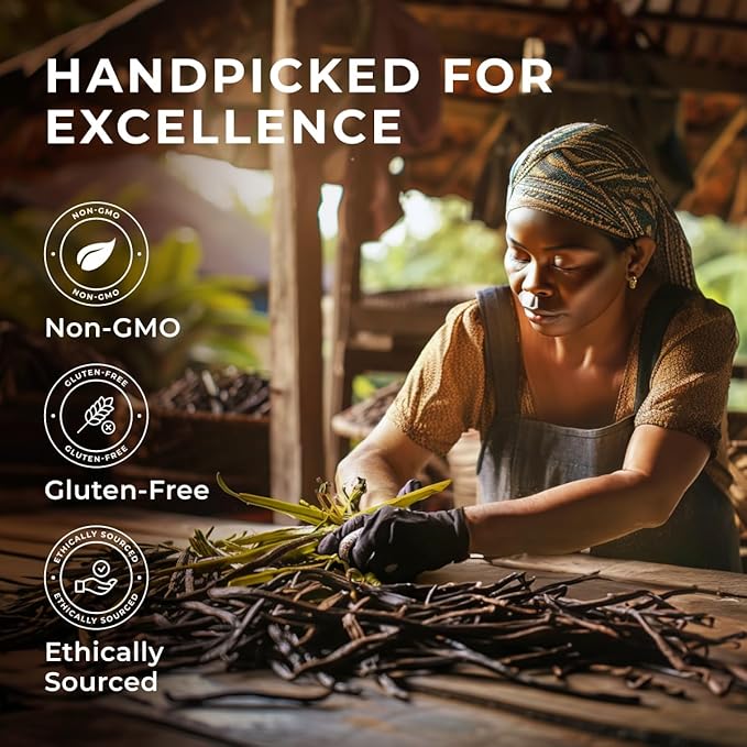 Gya Labs 30 Madagascar Vanilla Beans - Grade A 5-7 Inches Long, Caviar Rich & Flavorful Pods for Making Extract, Baking, Cooking, Paste & Coffee