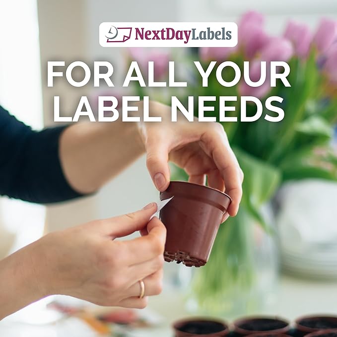 NextDayLabels - Laser/Ink Jet White Labels (1" Round - 63 Per Page | 6300 Labels)
