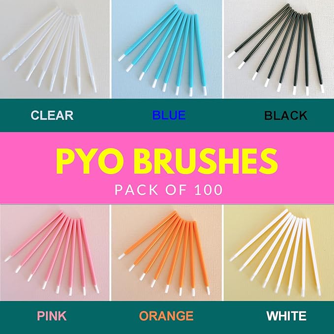 Paint Your Own Cookie Mini Paint Brushes Cookies Disposable Nylon Bristle Brushes (50, Green)