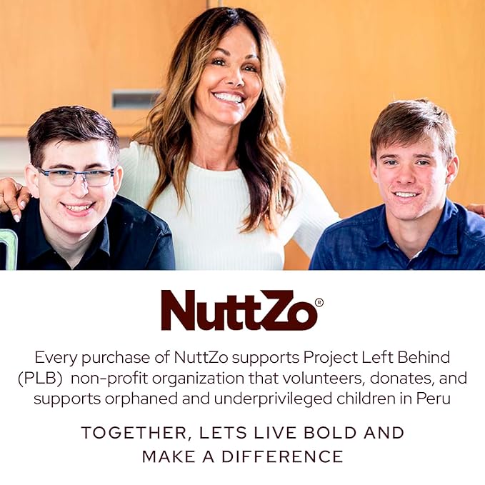 NuttZo Organic Power Fuel 7 Nuts and Seeds Butter, Crunchy, Paleo and Keto Friendly, Peanut and Gluten Free, Kosher, No Added Sugar or Oil, 16 oz Jar