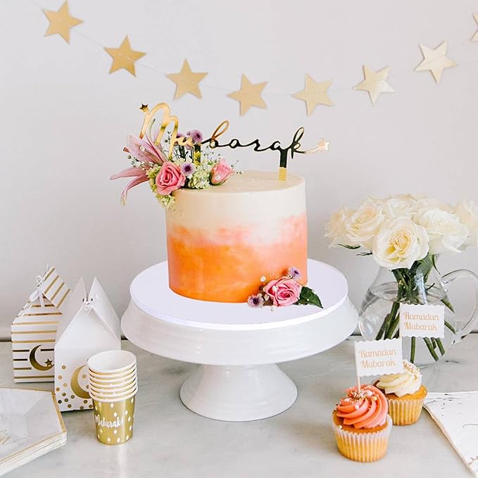 2Pcs Cake Boards 10 Inch Round,White Sturdy 1/2 Inch Cake Drum,10 Inch Cake Boards,Disposable Cake Plates,Corrugated Cake Base Cake Drums for Father's Day