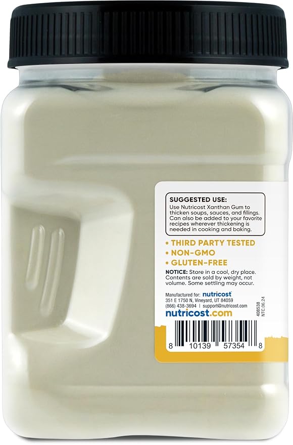 Nutricost Pantry Organic Xanthan Gum (1 LB) - Gluten-Free, GMO-Free