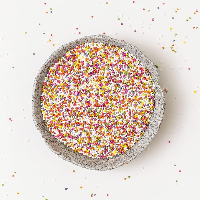 Color Kitchen Nonpareil Confetti Sprinkles Natural Ingredients Baking Cake Decorations, Ice Cream, Cookie, Artificial Dye-free, Plant-Based Colors, Gluten-Free, Non-GMO, No Hydrogenated Oils, Soy-Free, Kosher, 3 OZ (Pack of 6)