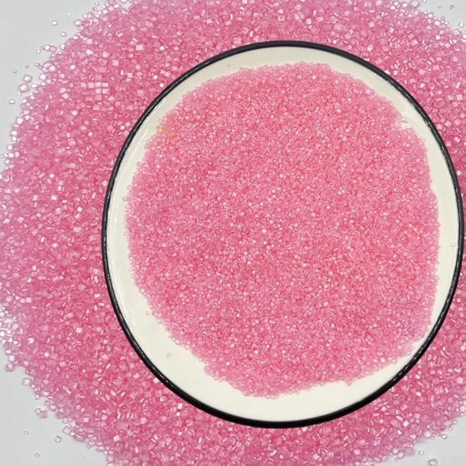 Sentovac Pink Sanding Sugar Sprinkles | Edible Pink Sprinkles for Cake Decorating | 1 Bottle 3.2oz Cookie Decorating Celebrations Wedding Shower Party Chirstmas Supplies