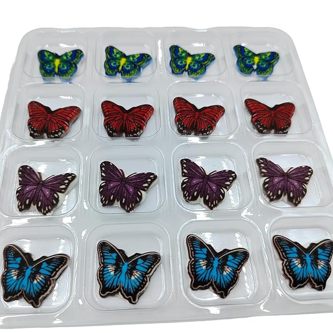 Edible Candy Butterflies Cake Decorations Dessert Sugar Sprinkles Party Cookie DIY Cake Cupcake Topper Icing Frosting Decoration Holiday Supplies
