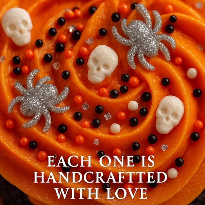 Confect Halloween Edible Sprinkles Bottle | Spooky Cake Decorations for Halloween Cupcakes, Cookies, Treats | Festive Sprinkle Mix for Baking – Witch, Ghost, Pumpkin Shapes – 4.2 Oz (HLWNBOX-BT-12)