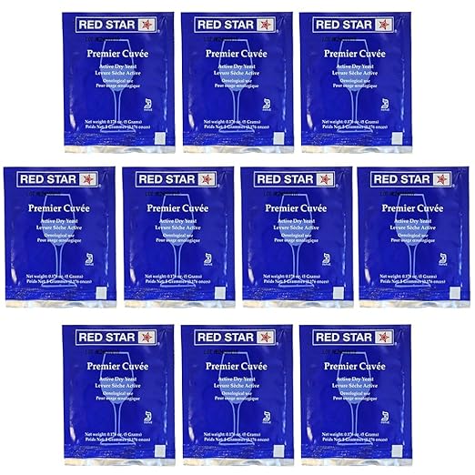 Red Star Premier Cuvee Wine Yeast, 5g - 10-Pack