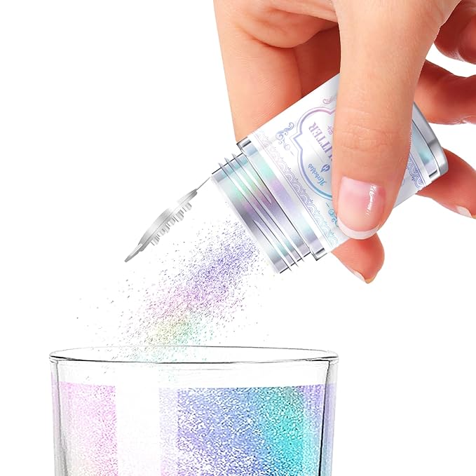 Iridescent Edible Glitter – 5g Rainbow Luster Dust Drink Glitter, Food Grade Shimmer Powder for Cocktails, Cakes, Beverages, Chocolate & Candy