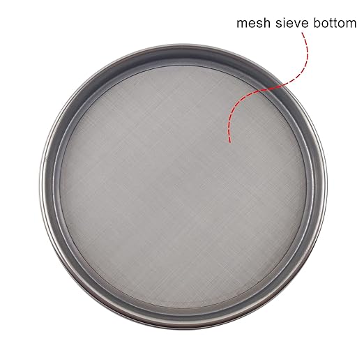 LABALPHA 400 Mesh Lab Sieves, Test Sieve #400 Mesh, 4'' Diameter, 304 Stainless Steel Wire Cloth (0.0385mm)