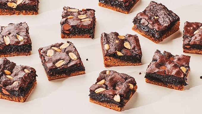 Ailelan Brownie Pan with Dividers, Brownie Pan, Non Stick Brownie Pan with Removable Cutter, Brownie Tray,18 Pre-slice Brownie Baking Tray, 2pk