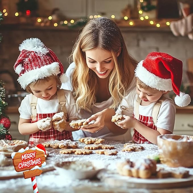 Christmas Cookie Cutters Set, 12 PCS Stainless Steel Holiday Cookie Molds - Santa Claus, Snowman, Snowflake, Christmas Tree, Gingerbread Man, Bell Shapes for Baking