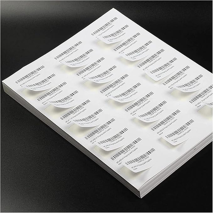 30 UP Labels 1" x2-5/8 Mailing Shipping Address FBA Label for Laser/Inkjet Printers, White Blank Sticker Name Tags, Printable Address Label (1000 Sheets, 30,000 Labels)