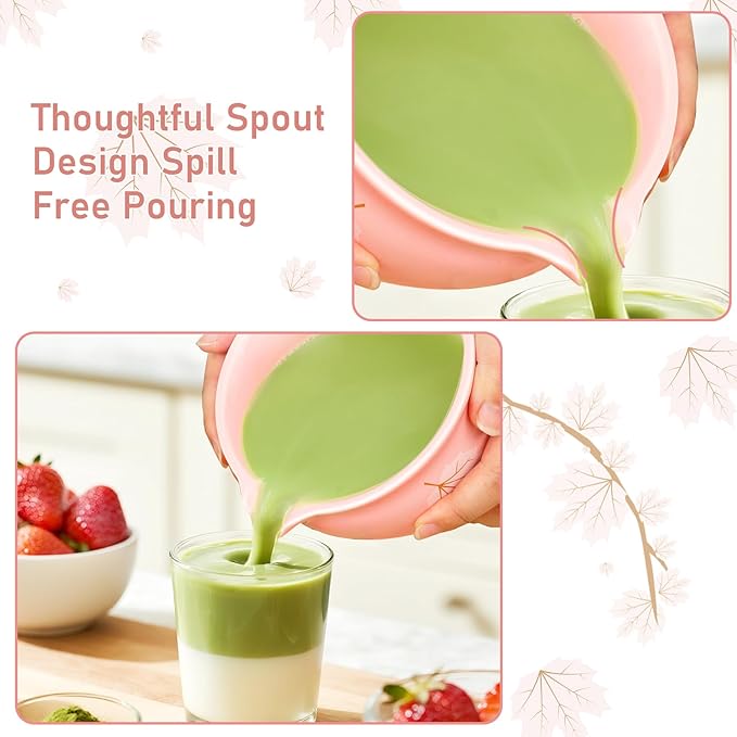 Matcha Set (8 PCS),Pink Matcha Whisk Set Inclded Ceramic Matcha Bowl and Whisk Set,Holder,Holder Mat,Bamboo Scoop,Scoop Rest,Sifter and Tea Towel,Cute Matcha Kit for Macha Lovers and Tea Ceremony