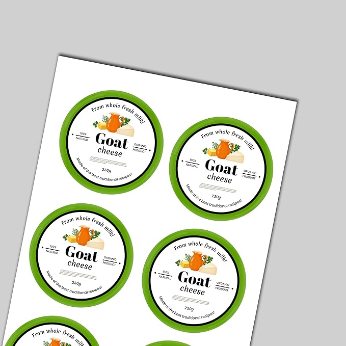 Custom 2" Circle Paper Labels - Personalized Round Stickers for Jars, Candles, Products and Businesses (50-10,000 Labels)