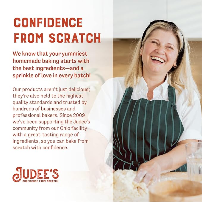 Judee's Gluten Free Xanthan Gum Powder - Gluten Free Baking - Liquid Thickener for Soups & Sauces - Ice Cream Thickener - 8 Oz
