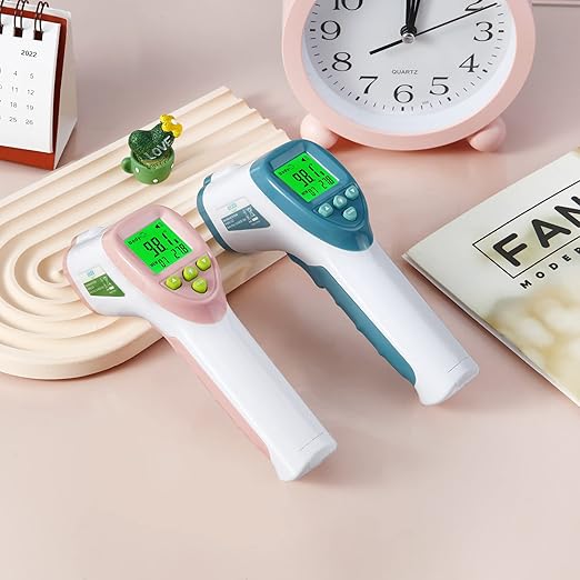 Elate Forehead Thermometer | Baby Thermometer for Adults, Kids, Infants | No-Touch Digital Infrared with Fever Alarm | Home Medical Grade for Nurse Accessories | Newborn Essentials