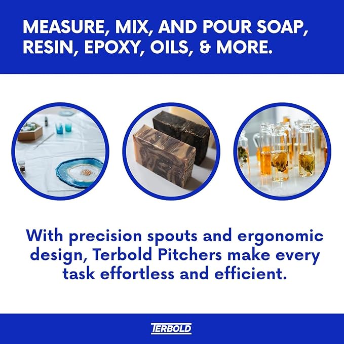 1 Gallon Measuring Pitcher 3-Pack | 3.785 Liter Shatterproof Plastic Large Graduated Mixing Pitchers, 1 Gallon (128 Fl Oz)