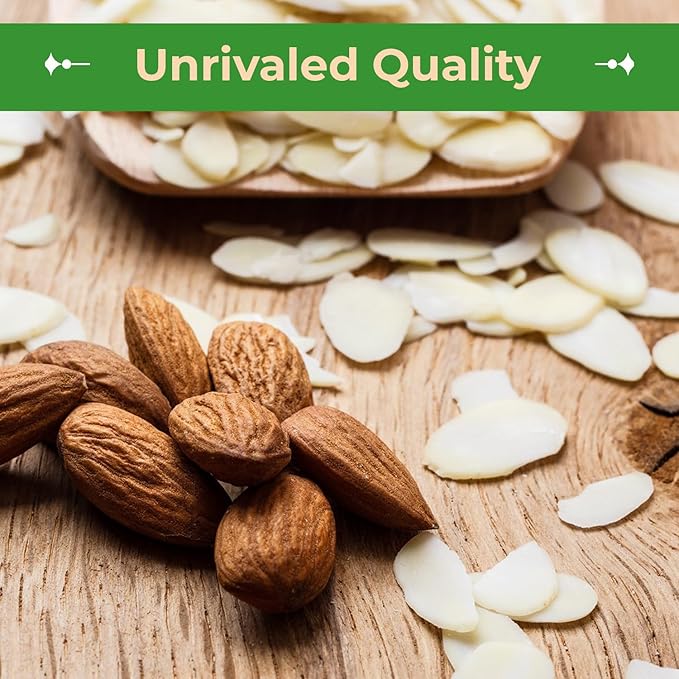 Sincerely Nuts – Raw Blanched Sliced Almonds | 1 Lb. Bag | Delicious Guilt Free Snack | Low Calorie, Vegan, Gluten Free | Gourmet Kosher Food | Source of Fiber, Protein, Vitamins and Minerals