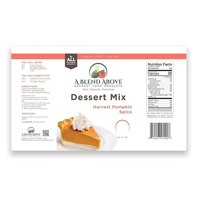 A Spice Above A Blend Above No-Bake Dessert Mixes, Best Sellers - Apple Pie, Creme Brulee, Cherry Pie, and Pumpkin