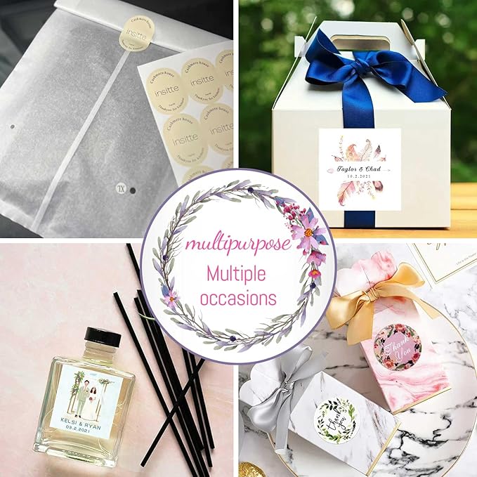 Custom Sticker Rolls Labels Personalized Any Logo, Picture, Text Customized Name Labels 100-500pcs Waterproof (Oval)