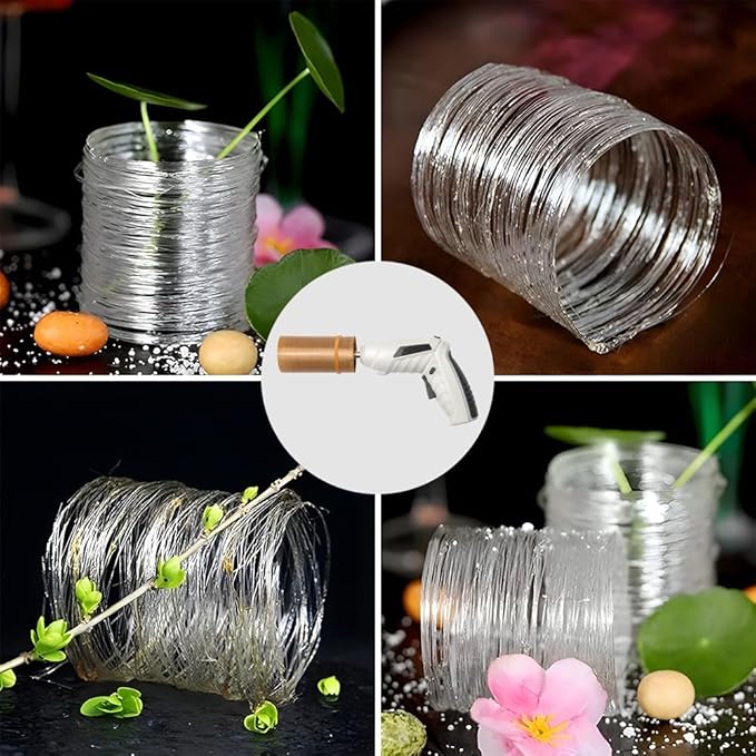 DUEBEL Pro Caramel Spirals Maker Kit, 3-in-1 Adjustable Spiral Heads for 1.2/1.6/2 inch Diameter Dessert Art for Restaurants & Home Baking