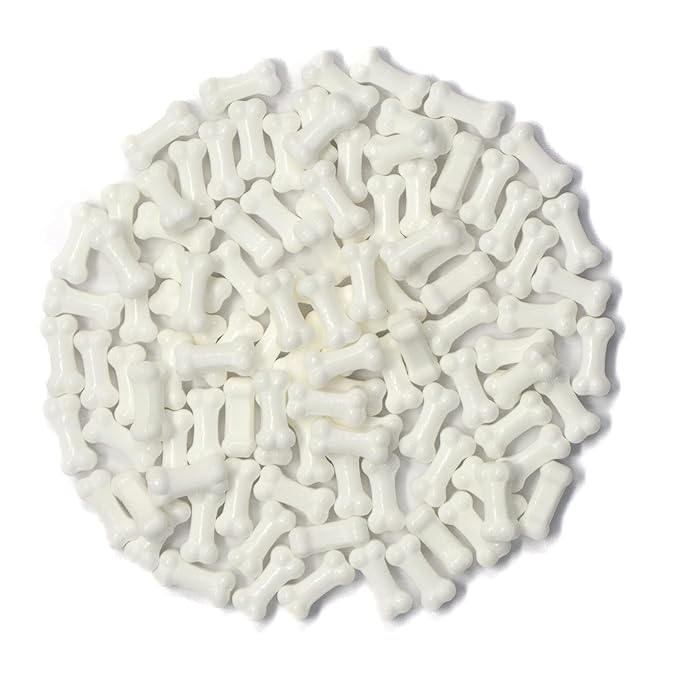 Mystic Sprinkles Halloween Candy Shape Sprinkles (White Bones, 1 Pound Bag)