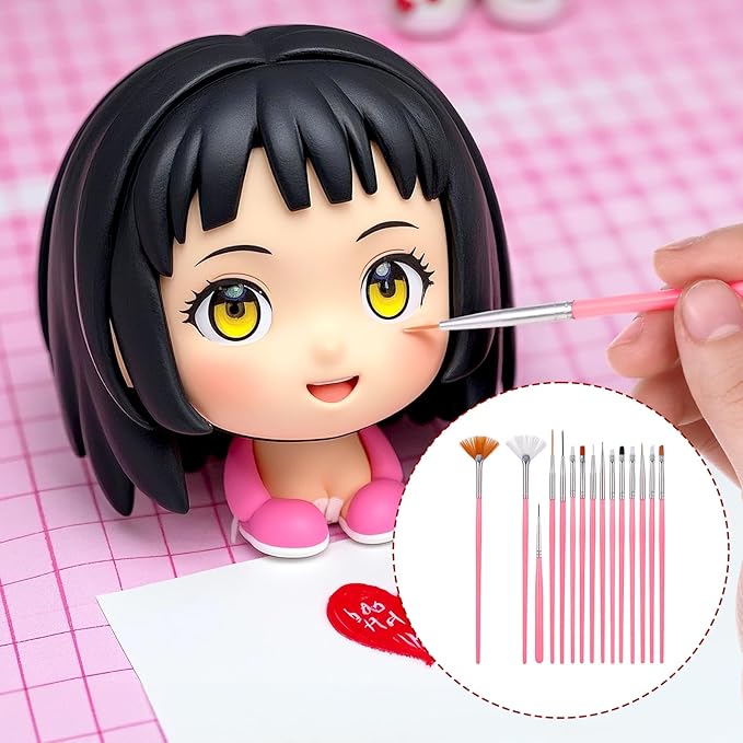 30 PCS Cake Decorating Brushes Cake Painting Brushes Fondant Paint Brush Food Paint Brush Baking Decorating Tools Cookie Brushes DIY Tool Set Cake Decorating Painting Tool Icing Pastry Brush(Pink)