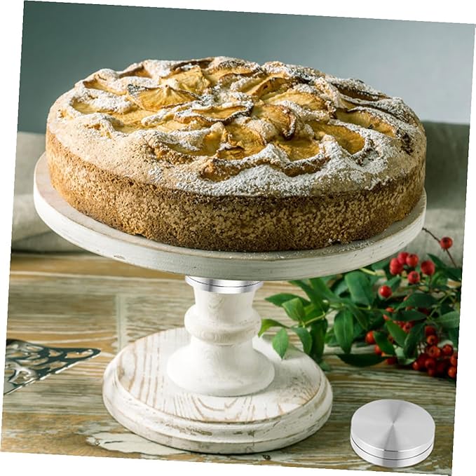 EXCEART Cake Turntable Stand - Rotating Cake Stand Turntable Cake Rotator Base Bearing Aluminium Alloy Revolving Cake Stand Spinner for Cake Decorations Pastries Cupcake
