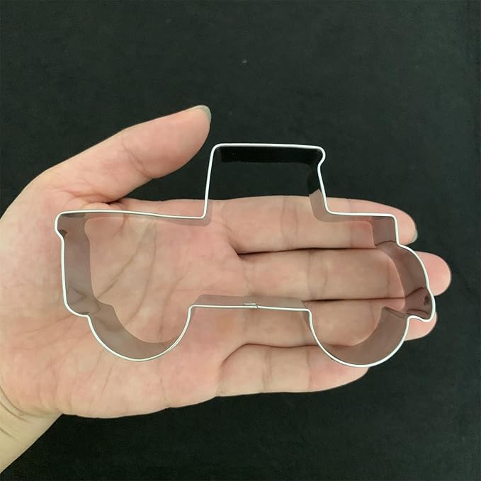 Construction Vehicles Cookie Cutters Set-5 Piece-Truck, Dump, Tractor, Car and Digger-Biscui Cookie Cutters Molds for Kids Party