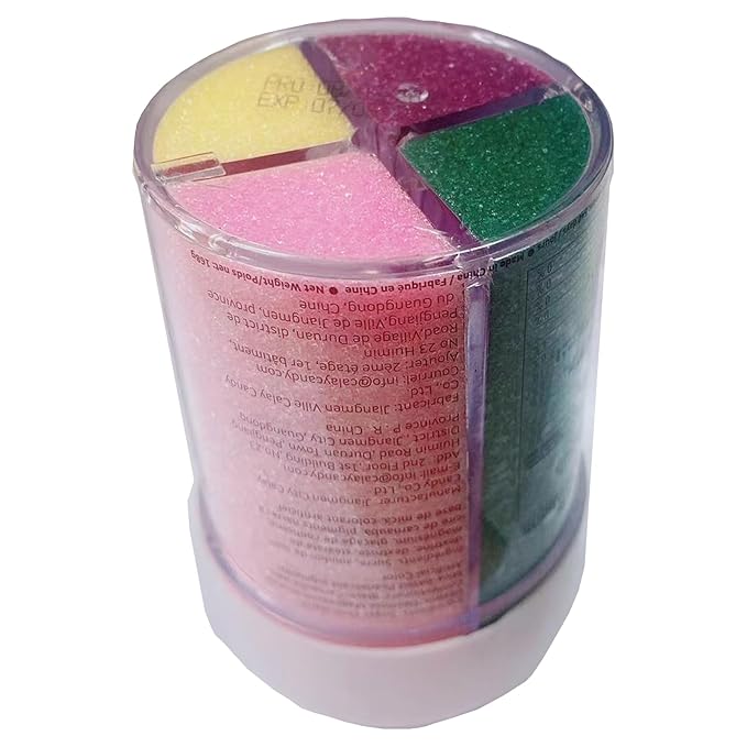 Sentovac 4-Colors Sanding Sugar for Baking Edible Sparkling Sugar Sprinkles Coarse Sugar Crystals for Baking Cake Cookie Cupcake Topper Ice Cream Decoration Supplies(Purple Yellow Green Pink)