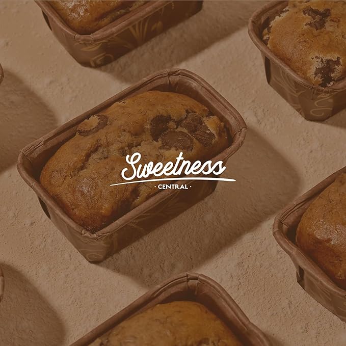 Gourmet Vegan Banana Bread by Sweetness Central, Baked Fresh for Each Order, Made with Belgian Chocolate Chips, The Perfect Dessert, Individually Wrapped to Arrive Soft & Moist, 6 Pack