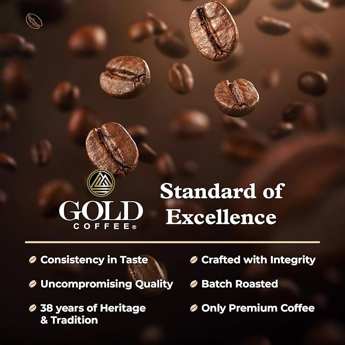 Gold Coffee Co. Velara Premium Blend | Light Roast, Whole Bean | 100% Arabica Coffee | 12 oz.