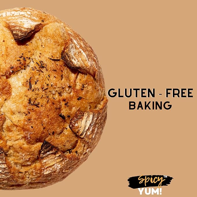 Spicy Yum! Cassava Flour Gluten-Free, Grain-Free, Paleo & Keto Friendly – All-Purpose Flour for Baking & Cooking (Non-GMO, Nut-Free) (2.5 lbs. (40 oz.))