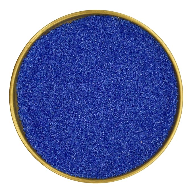 Edible Sanding Sugar Sprinkles for Cookie Decorating, Sugar Sprinkle Mix For Celebration Cakes, Cupcakes, Cookies, 3OZ (Royal Blue)