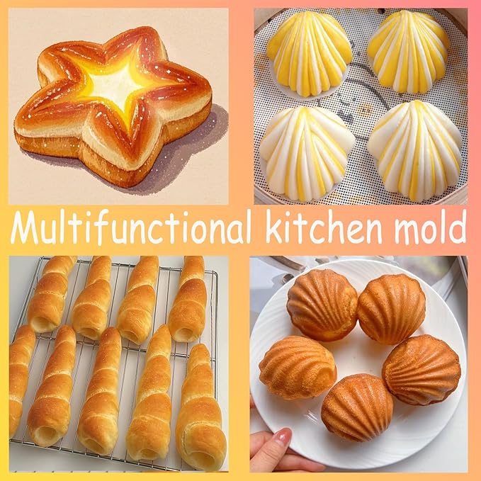 3Pcs seashell chocolate - Shell-Shaped Baking Mold for Chocolate, Cake, Candy, Resin, and Soap Making, Perfect for DIY Home Decoration and Gift Projects (Three Colors)