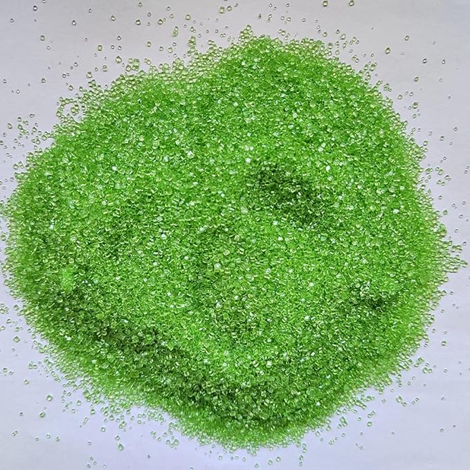 Homankit Sanding Sugar, Green Edible Sugar Crystals, Sugar Sprinkles Mix for Celebration Cakes, Cupcakes, Baking, Cookies Decorating, 3.2 OZ