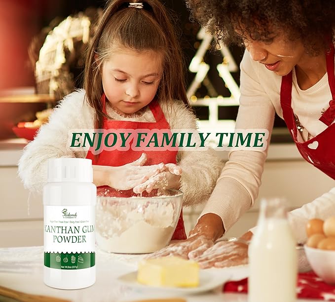 8oz Food Grade Xanthan Gum Powder - 100% Pure Xanthan Gum Thickener | For Baking, Cooking, Ice Cream, Cake, Yogurt, Candy, Jam, Drinks | Keto Friendly, Gluten-Free, Non-GMO, Vegan