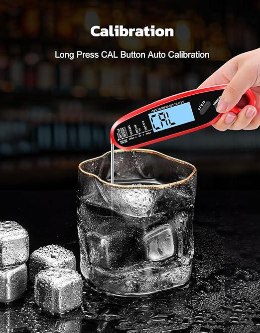 Instant Read Meat Thermometer Digital for Cooking & Grilling with Dual Probe, Kitchen Food Thermometer for Turkey Grill Smoker BBQ Oven Candy Oil Fry, Christmas Gifts Stocking Stuffers for Men