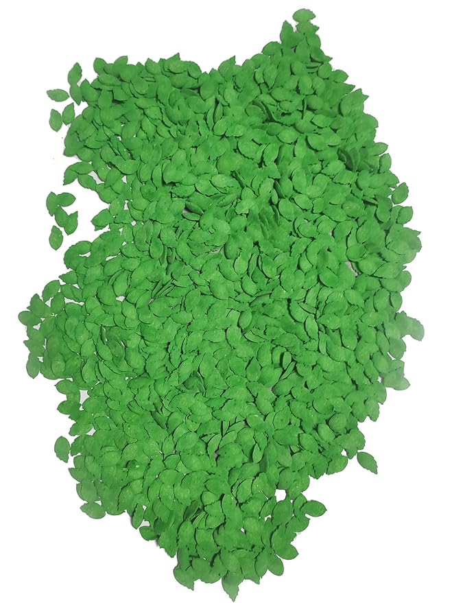 Edible Mini Sugar Green Leaf Sprinkles Cake Cupcake Toppers Cookie Decorations Sweet Dessert Sprinkle for Cake Decorating, 3.4 oz
