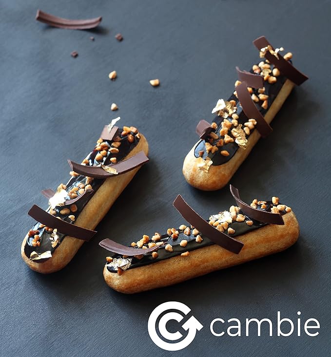 Cambie Dark Chocolate Couverture 54.5%, 2 Pounds of Dark Chocolate Chips, European Style Couverture for Chocolatiers, Pastry Chefs, Home Bakers, and Professionals, 2 Pounds
