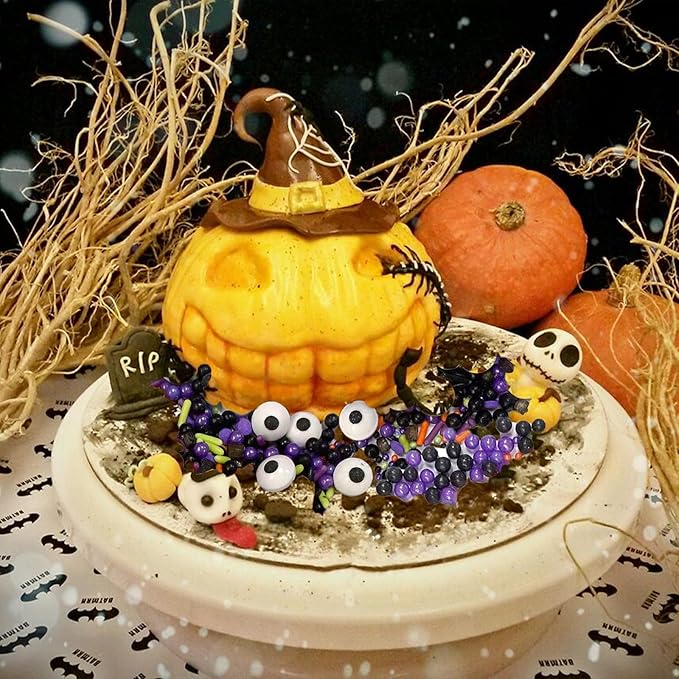 Sentovac Halloween Soft Jimmies Sprinkles Edible for Cake Decorating Orange Black Purple White Jimmies Sprinkle Cookie Cupcake Topper Ice Cream Baking Decorations Halloween Christmas Supplies 3.35oz